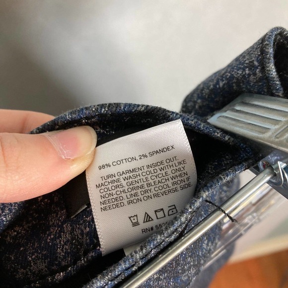 Express Jeans Pants Womens 2P Silver Metallic Coated Super High Rise Slim Ankle - Picture 8 of 11